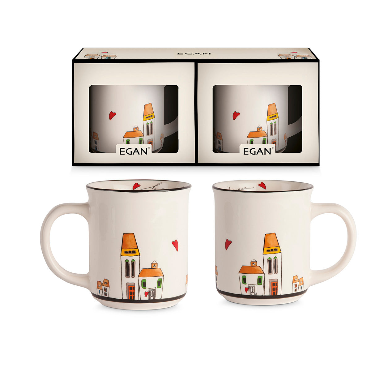 Set 2 Mug Le Casette 430 ml